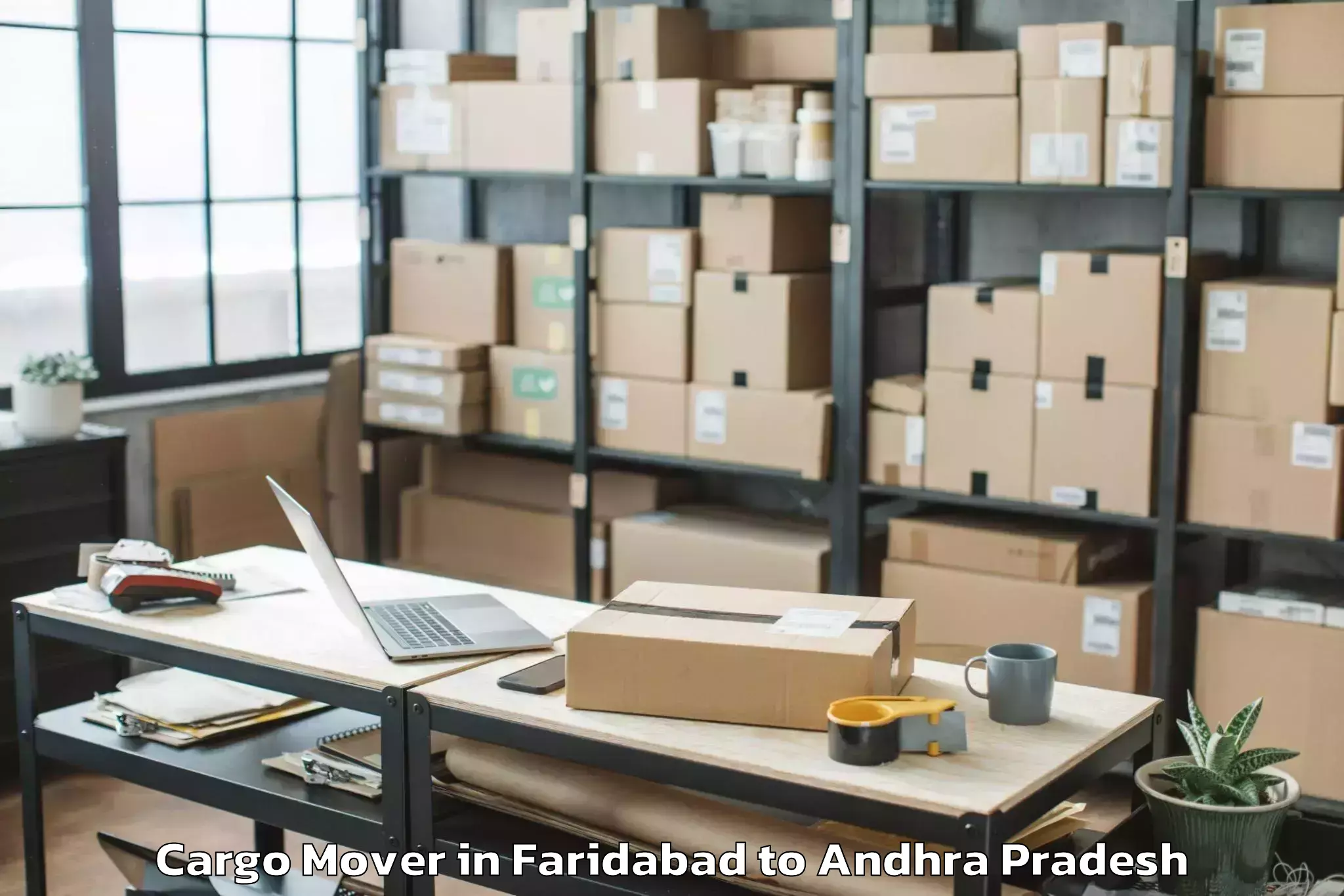 Easy Faridabad to Pithapuram Cargo Mover Booking